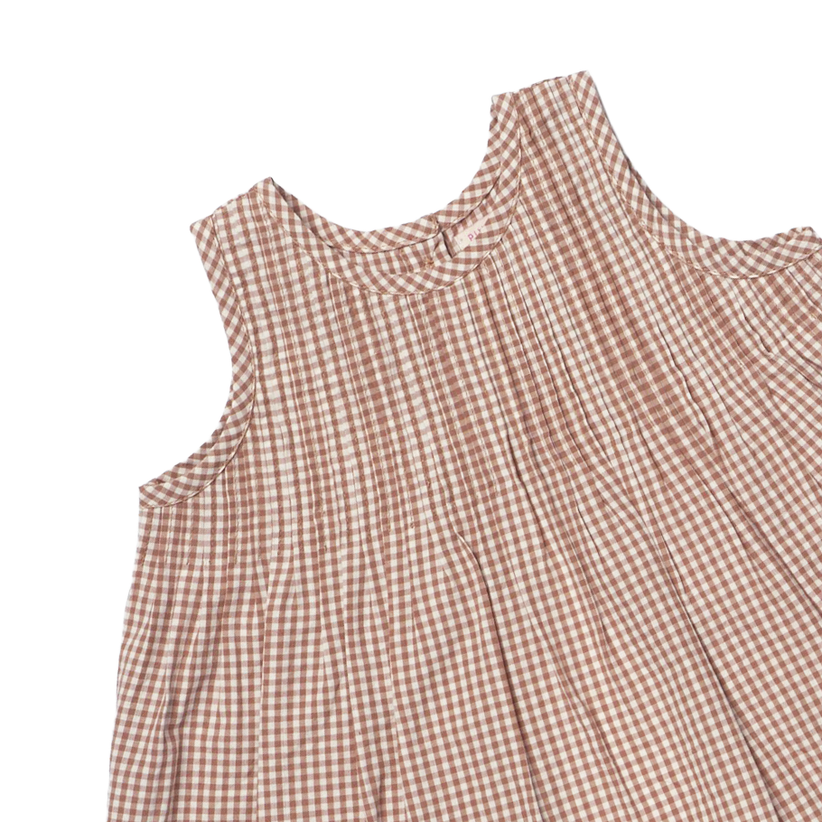 Baby Girls Jaipur 2-Piece Set - Cocoa Gingham