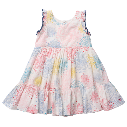 Girls Kelsey Dress - Fireworks