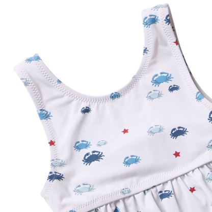 Girls Palmer Tankini - Small Crabs