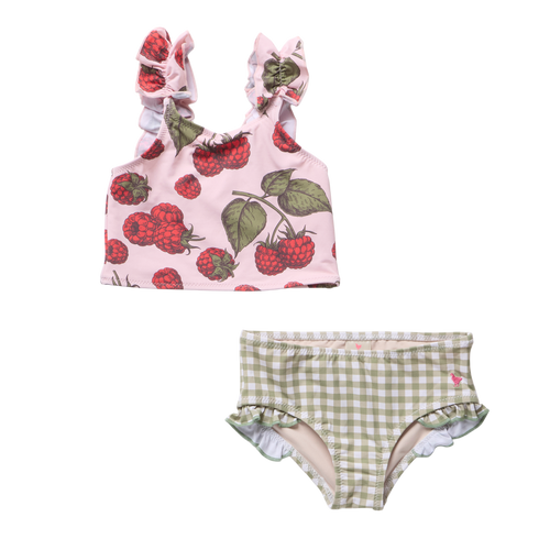 Girls Via Tankini - Pink Raspberries