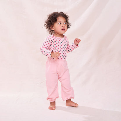 Baby Bubble Pant - Powder Pink