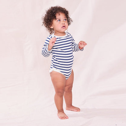 Baby Wonder Bodysuit - Navy Stripe