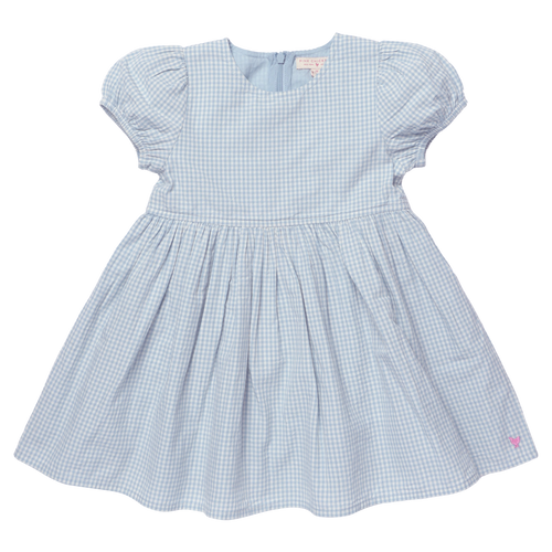 Girls Breyton Dress - Light Blue Gingham