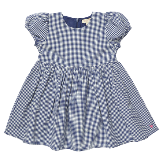 Girls Breyton Dress - Navy Gingham