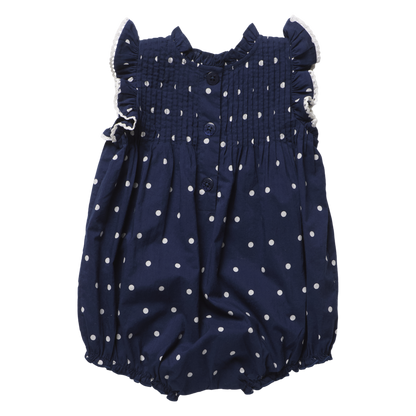 Baby Girls Jaipur Bubble - Navy Dot