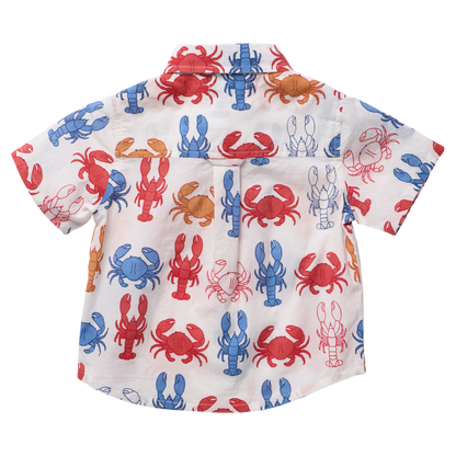 Boys Jack Shirt - Lobsters and Crabs
