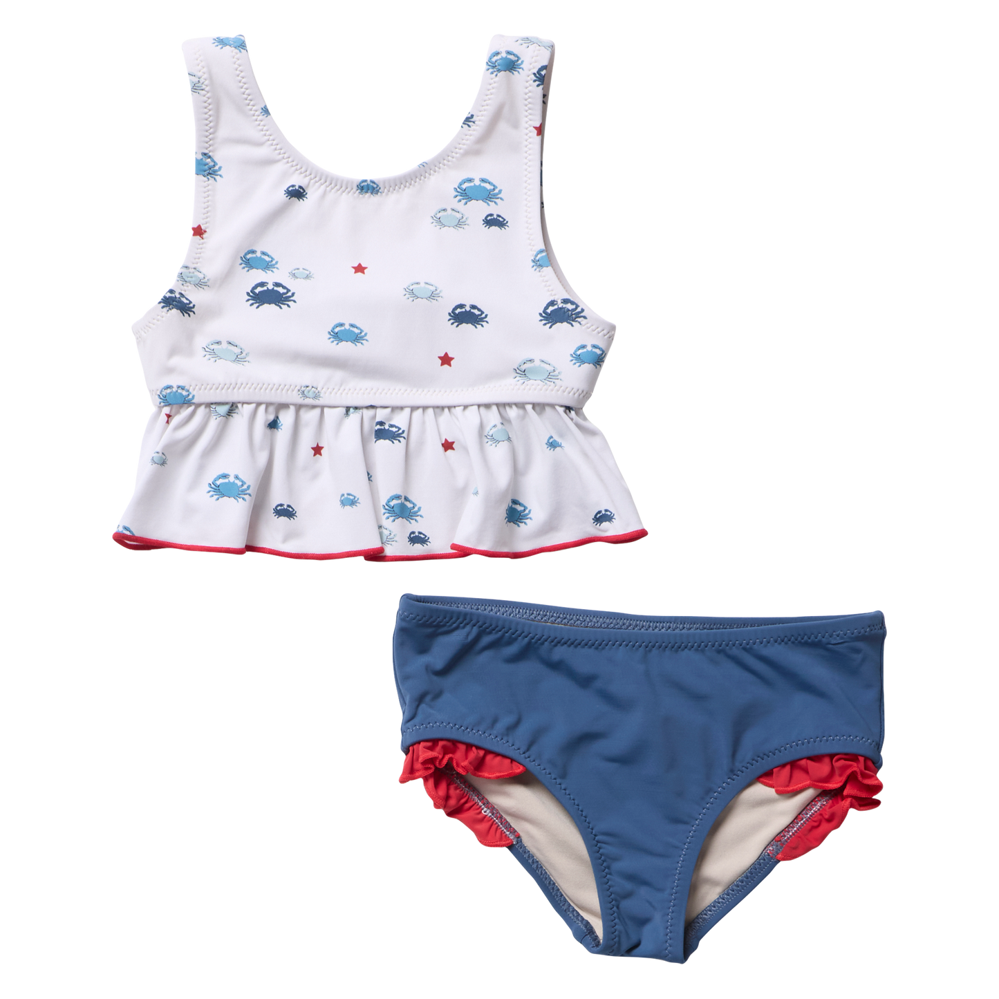 Girls Palmer Tankini - Small Crabs