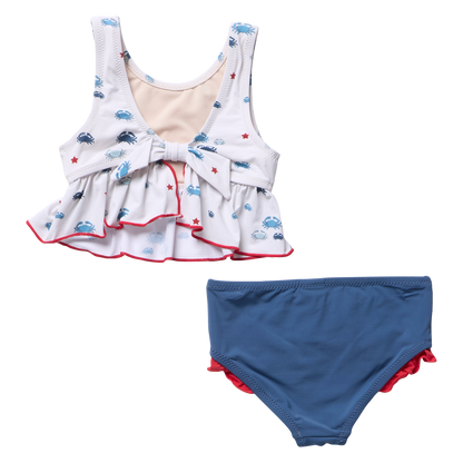Girls Palmer Tankini - Small Crabs