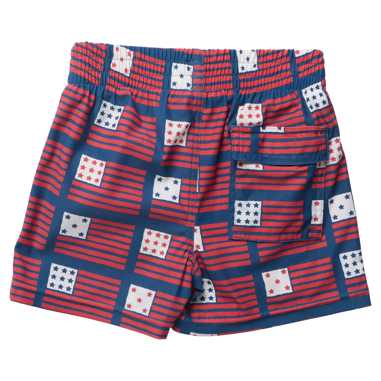 Boys Swim Trunk - Navy Flag