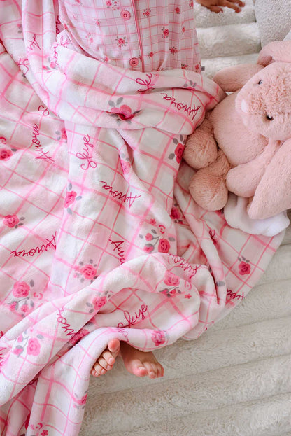 Personalized Kids Blanket | Primrose Plaid