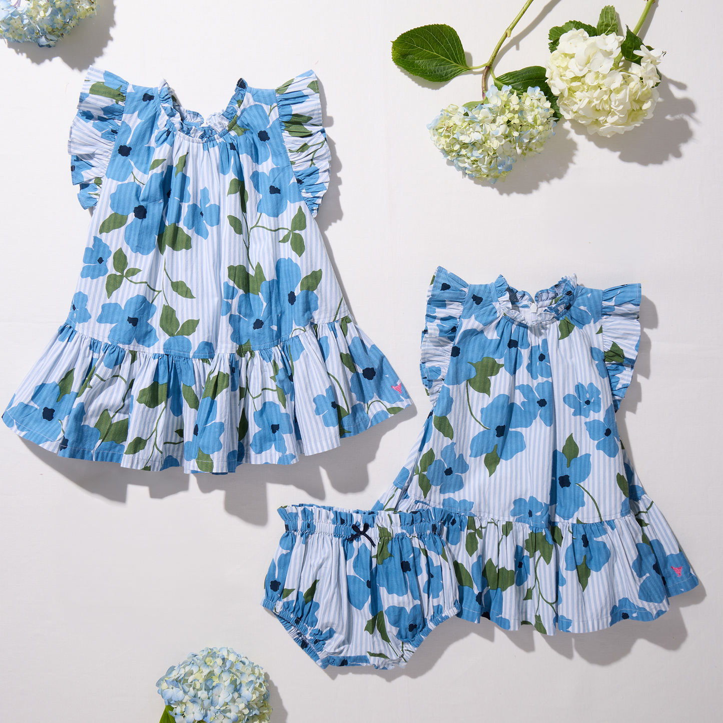 Baby Girls Harper Dress Set - Hibiscus Floral