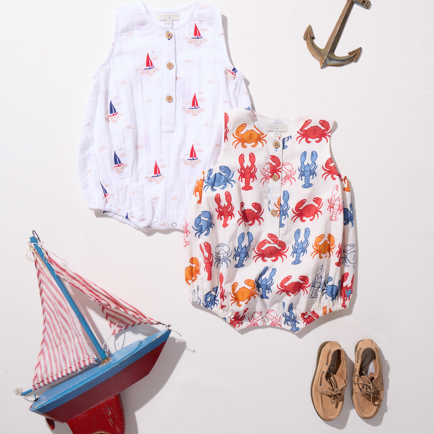 Baby Riley Jumper - Sailboat Embroidery