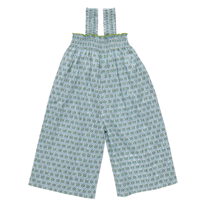 Girls Eleven Jumper - Blue Prairie Block Print