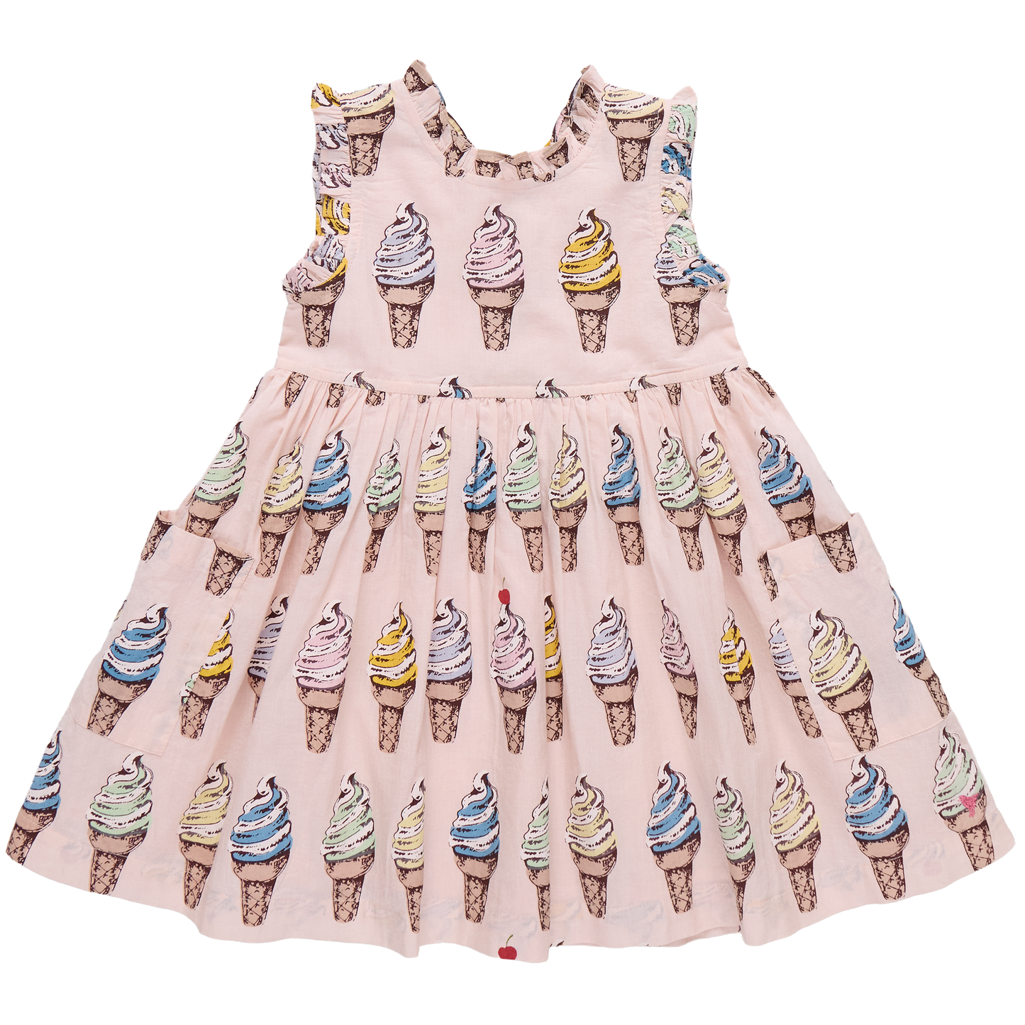 Girls Alyssa Dress - Pink Soft Serve