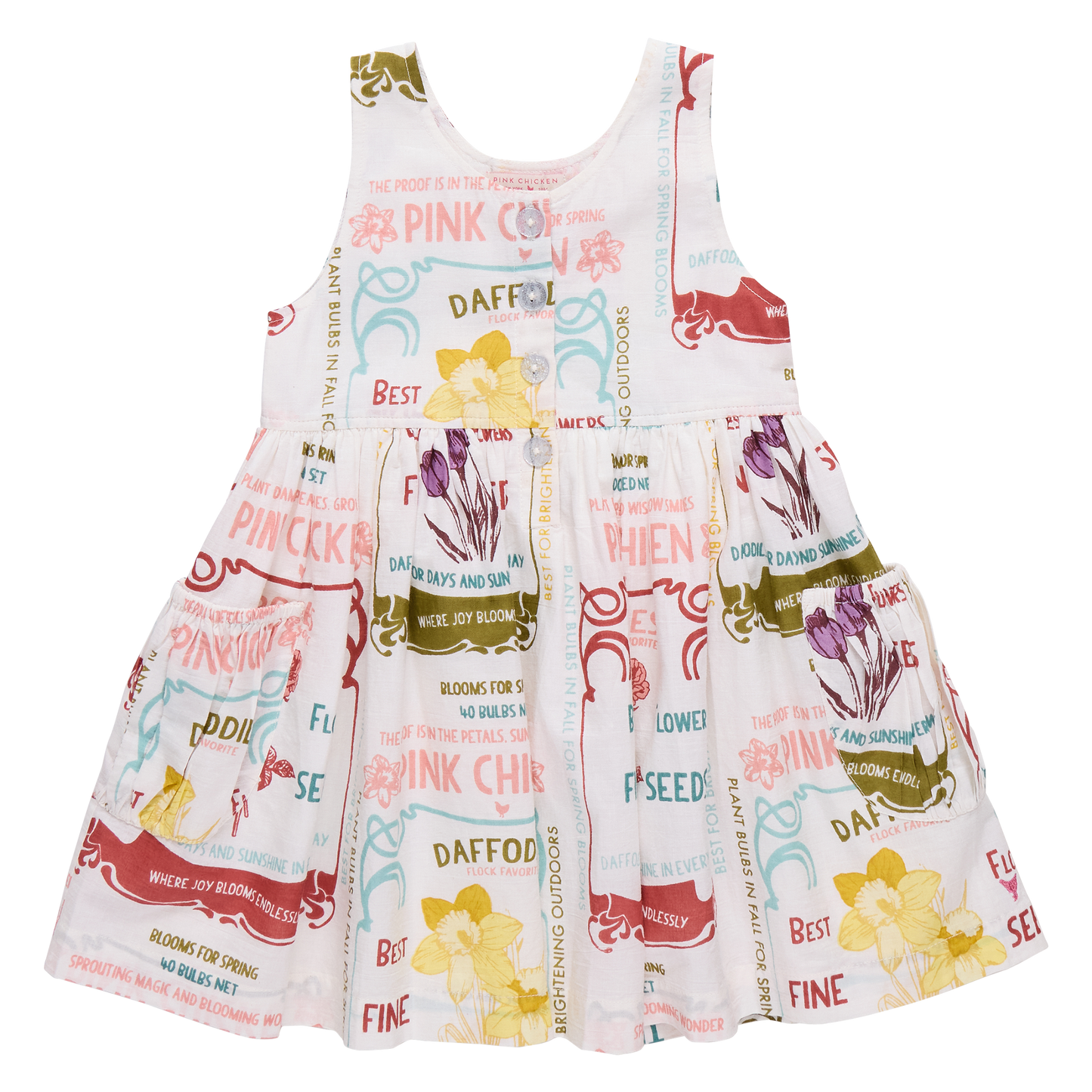 Girls Laura Dress - Flower Seeds