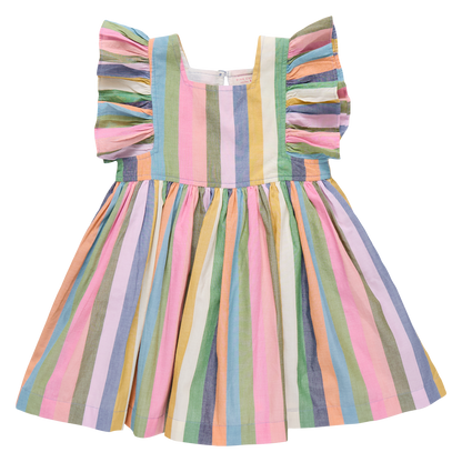 Girls Elsie Dress - Parade Stripe