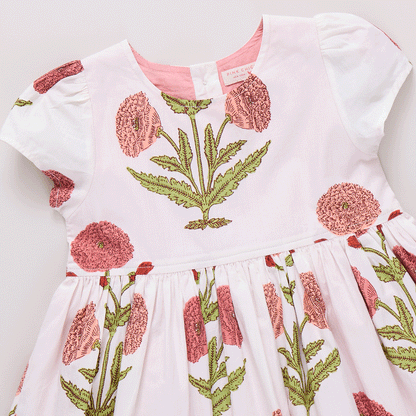 Girls Marisol Dress - Rose Dandelion