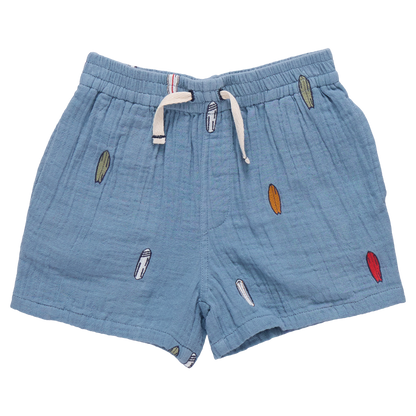 Boys Calvin Short - Surfboard Embroidery