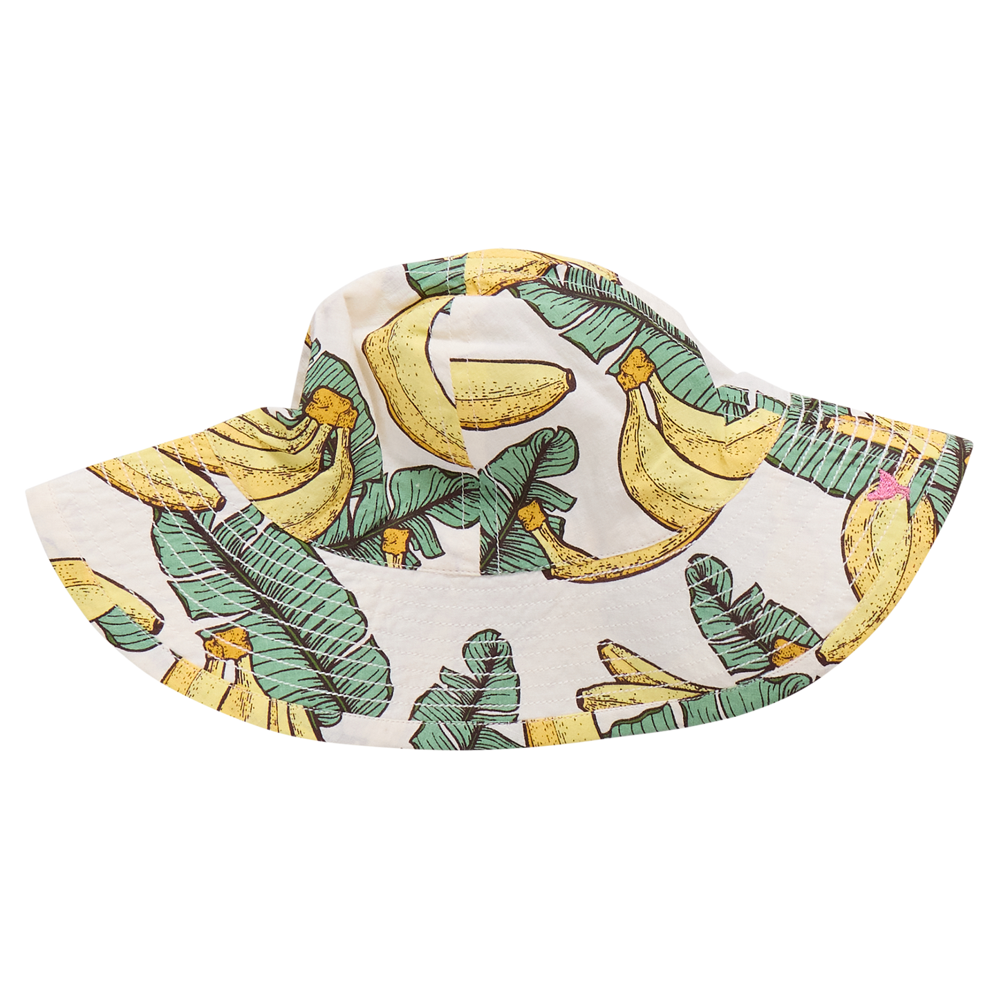 Baby Girls Sun Hat - Banana Leaves