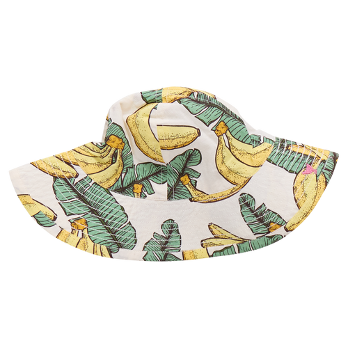 Baby Girls Sun Hat - Banana Leaves