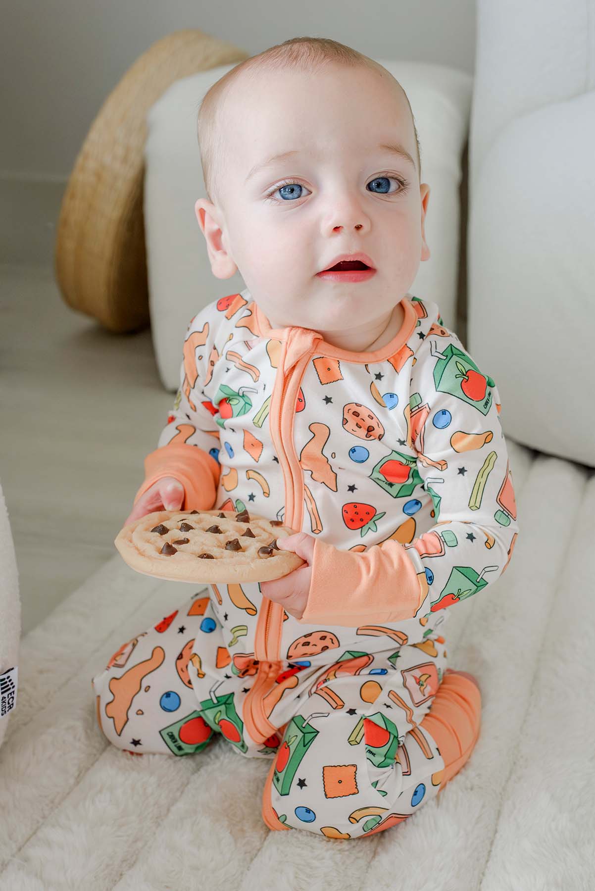 Convertible Bamboo Zip Romper | Snack Attack