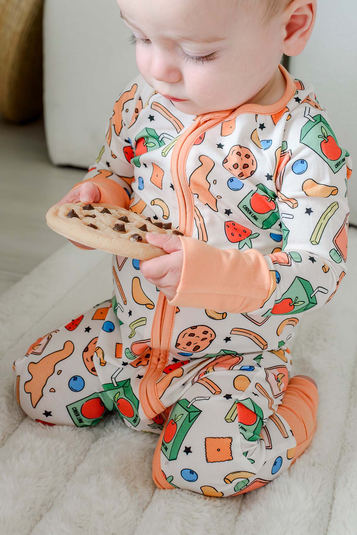 Convertible Bamboo Zip Romper | Snack Attack