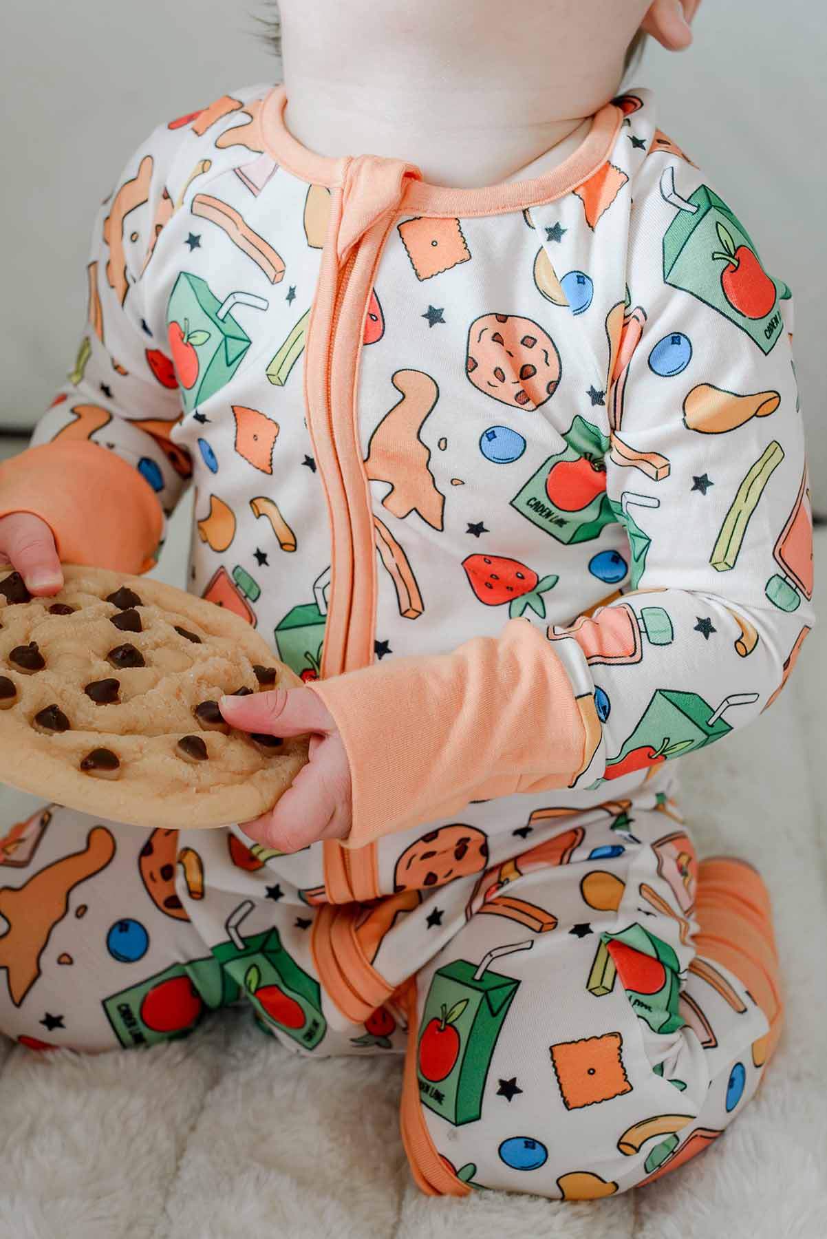 Convertible Bamboo Zip Romper | Snack Attack