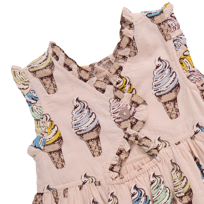 Girls Alyssa Dress - Pink Soft Serve