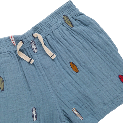 Boys Calvin Short - Surfboard Embroidery