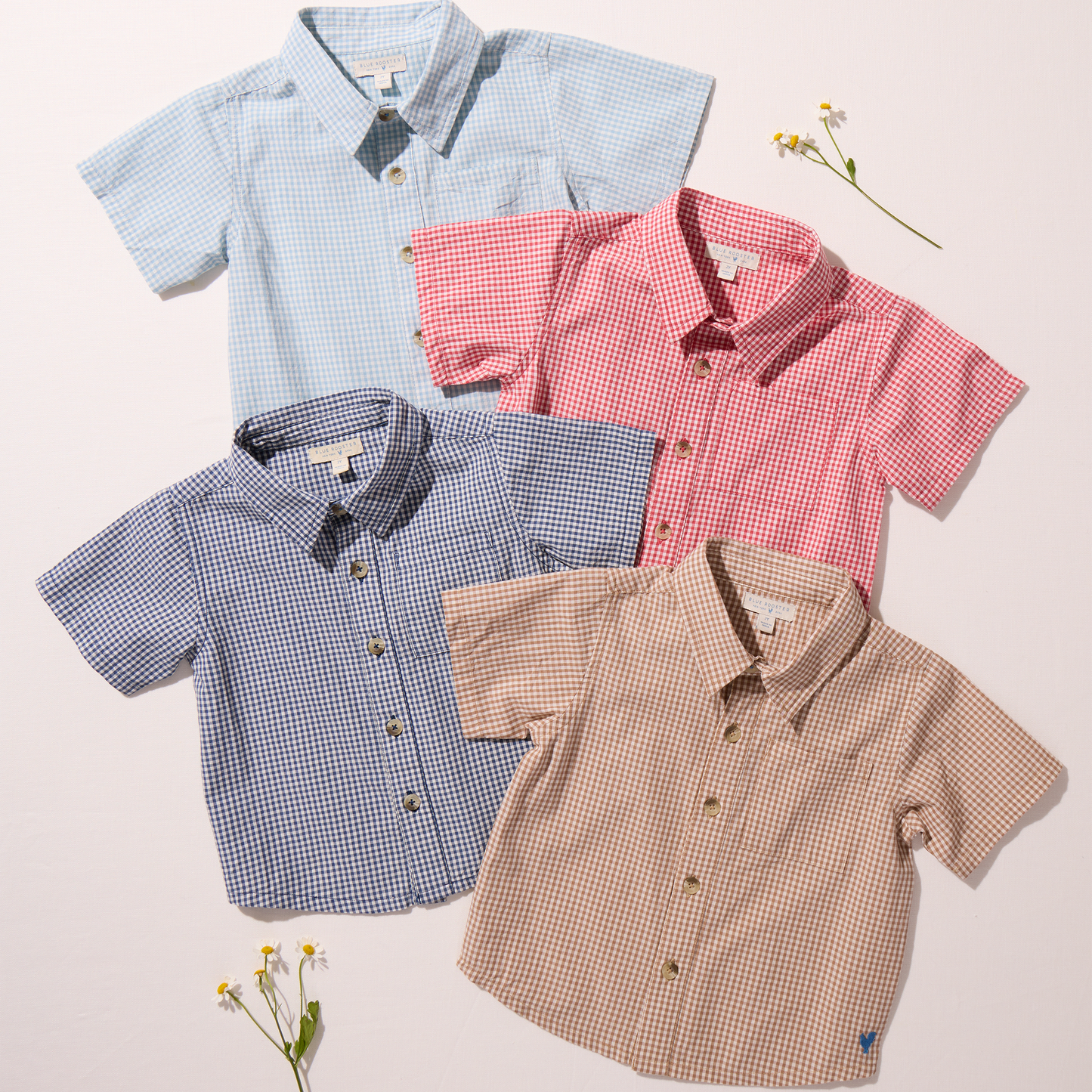 Boys Jack Shirt - Red Gingham