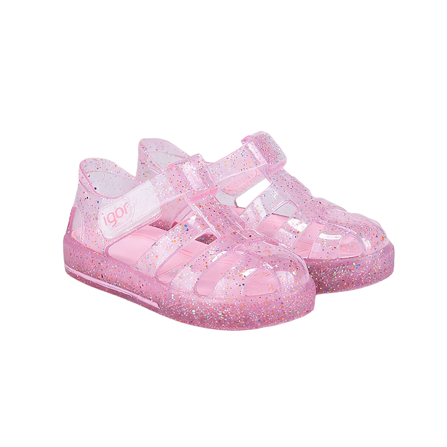 Star Glitter Shoe - Star Multiglitter Rosa