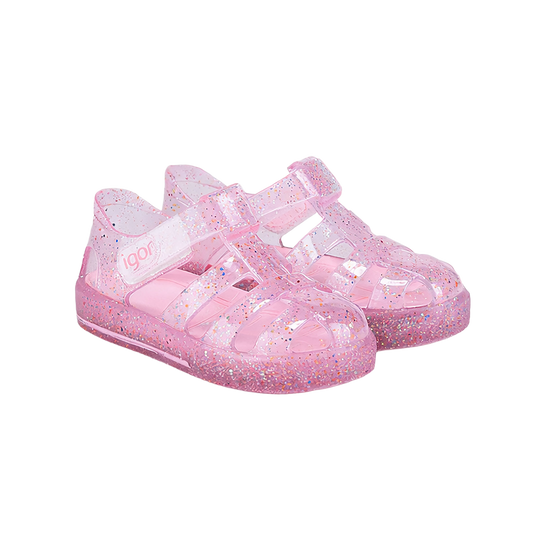 Star Glitter Shoe - Star Multiglitter Rosa