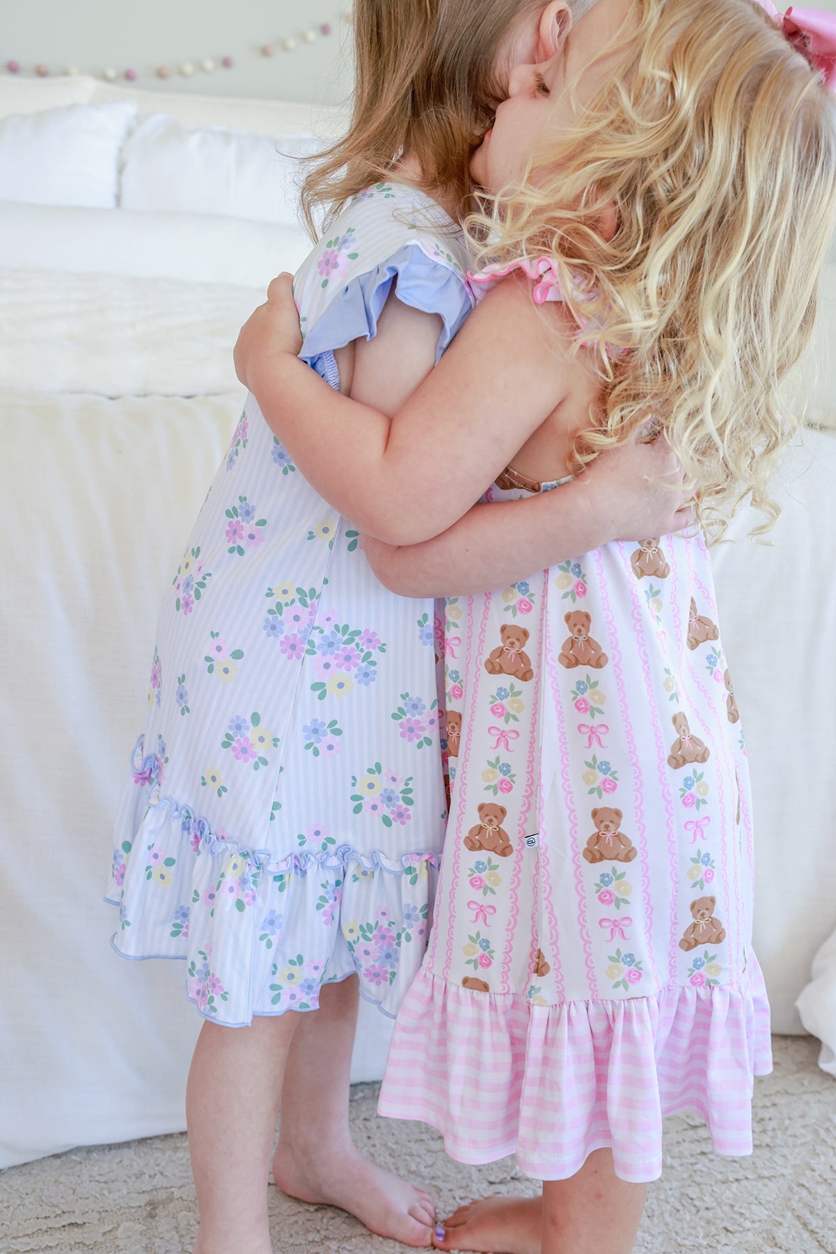Girls' Full Length Ruffle Nightgown | Beary Lovely