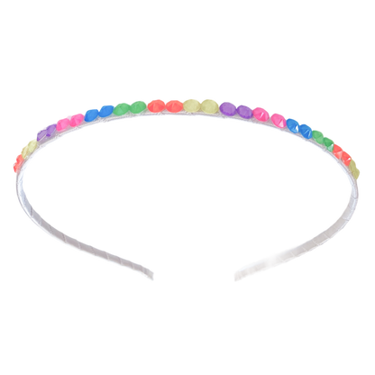 Fully Crystalized Headband - Neon Multi