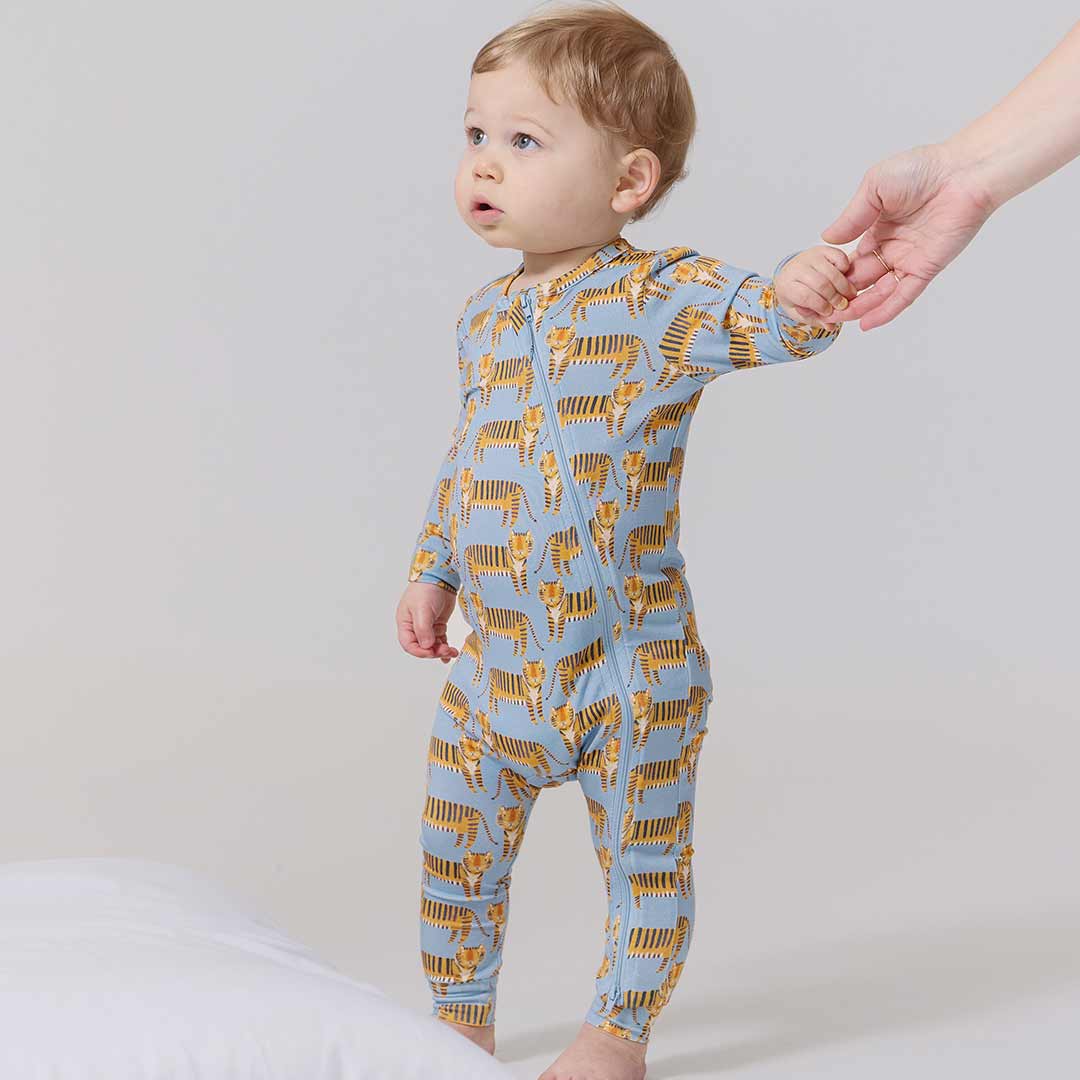 Baby Bamboo Romper - Tigers