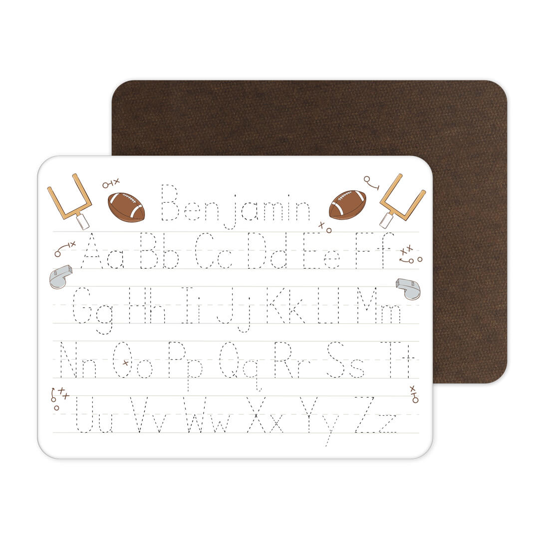 Kids Personalized Whiteboard | Tiny Touchdowns Neutral