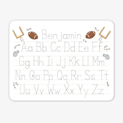 Kids Personalized Whiteboard | Tiny Touchdowns Neutral