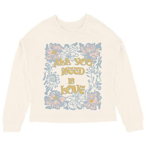 All You Need Is Love Long Sleeve Tee - Natural