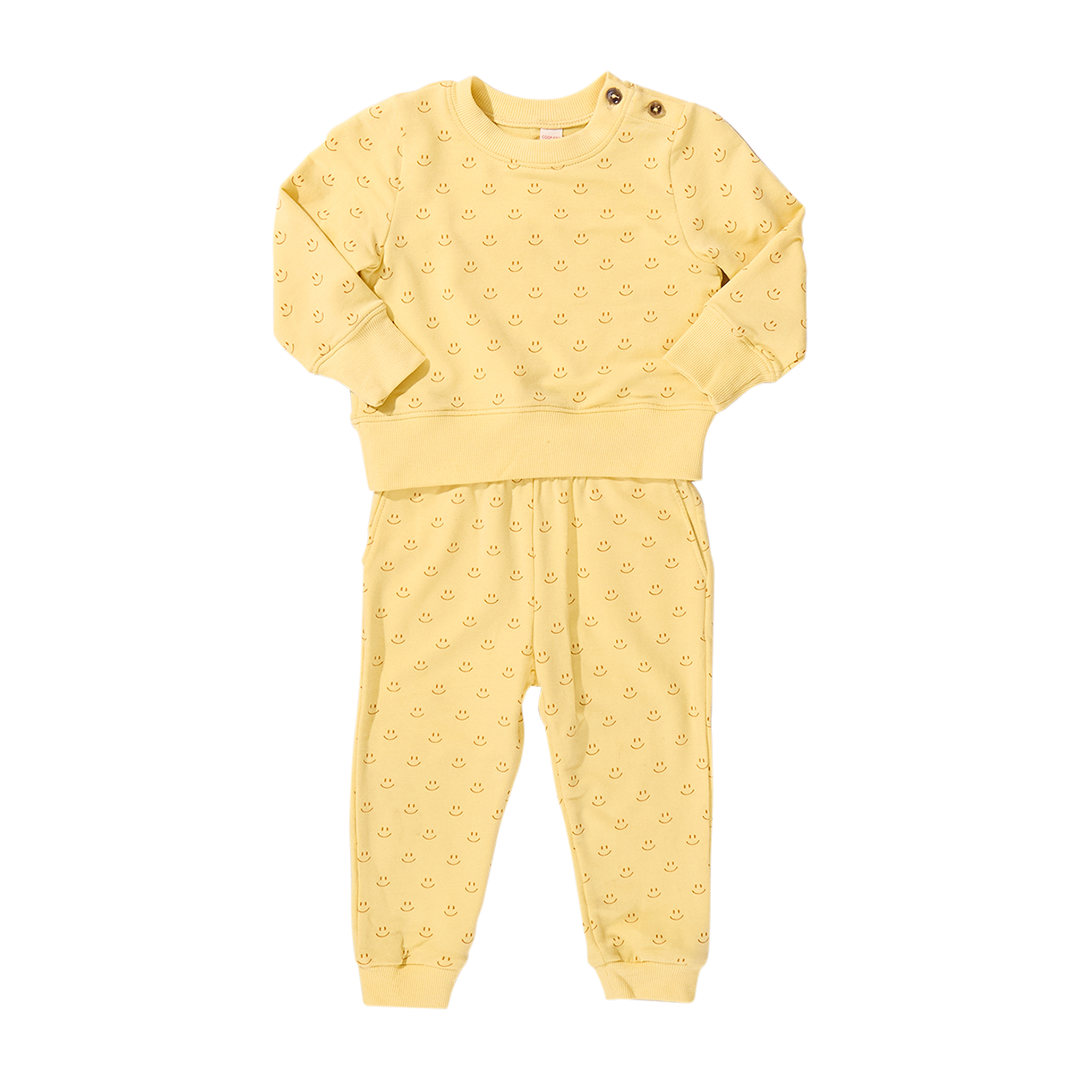 Baby Jax Jogger Set - Smiley