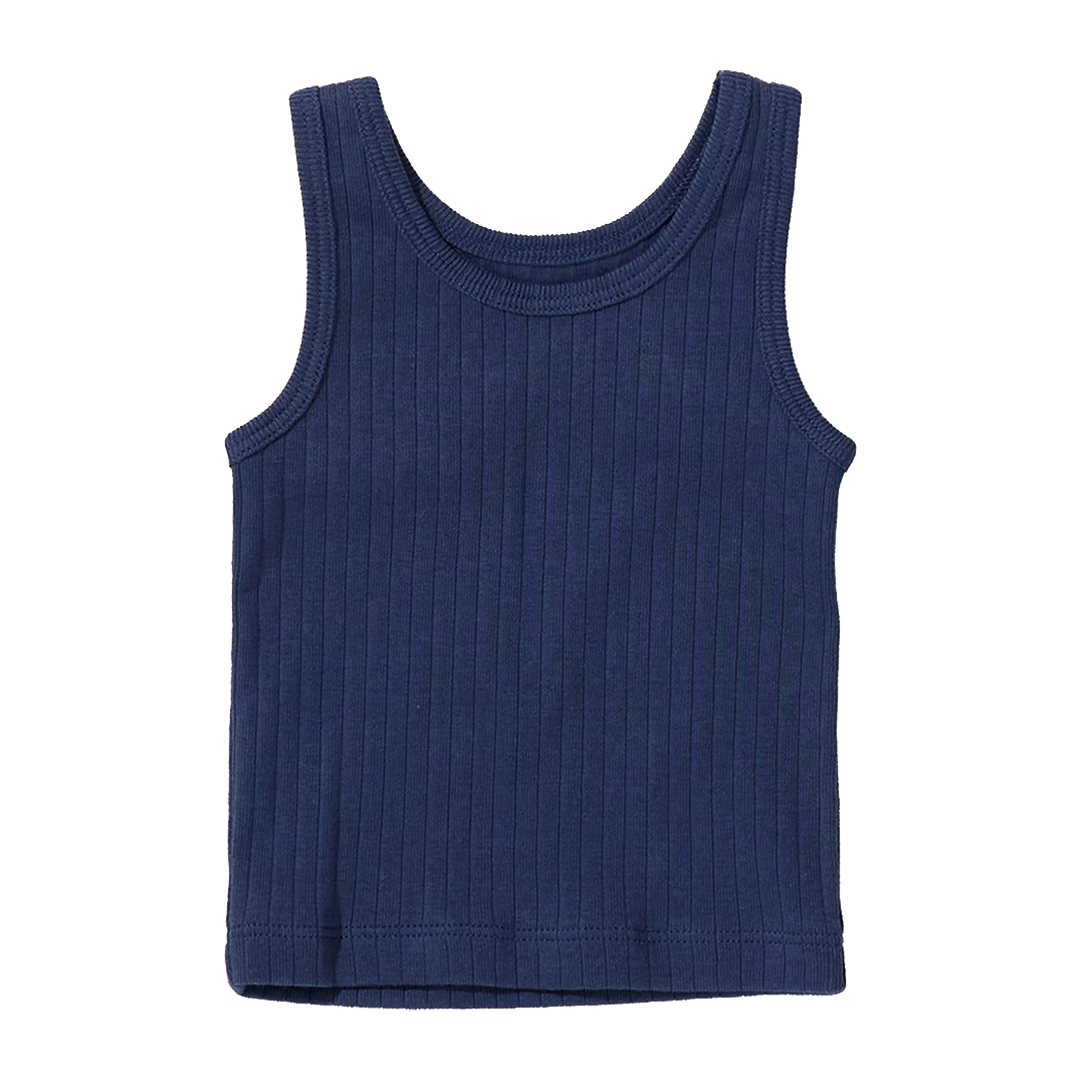 Baby Joy Rib Tank - Dress Blues