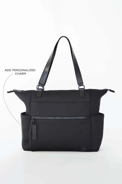 Lane Convertible Diaper Bag Tote | Black