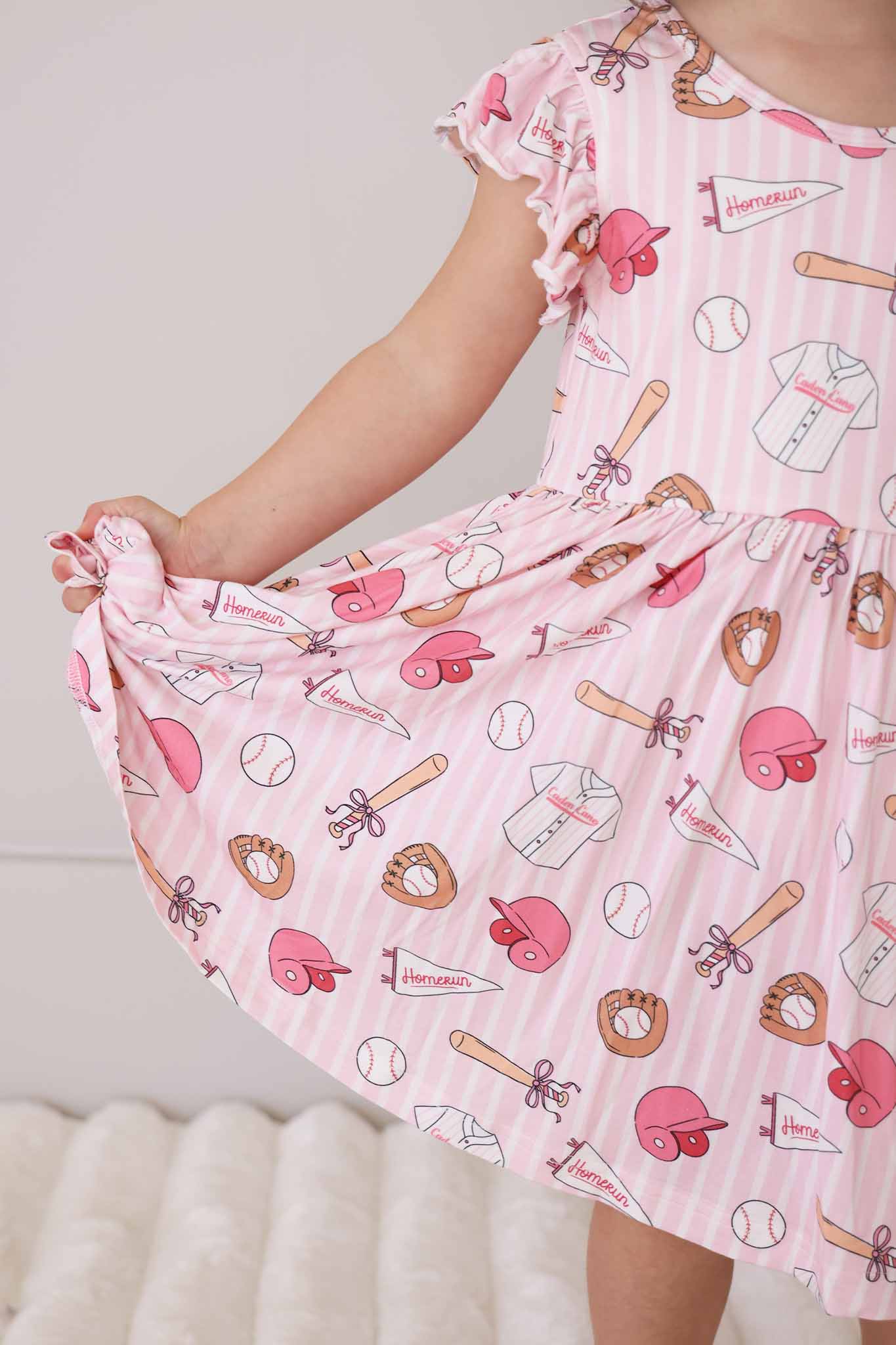 Girls' Ruffle Twirl Dress | Ballpark Babes