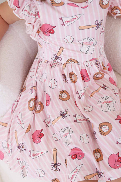 Girls' Ruffle Twirl Dress | Ballpark Babes