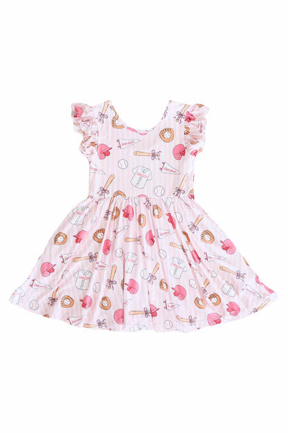 Girls' Ruffle Twirl Dress | Ballpark Babes