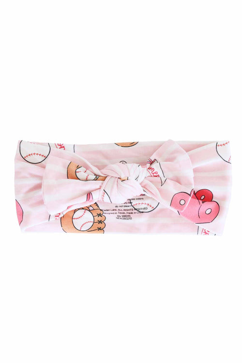 Ballpark Babes Knit Large Bow Headwrap