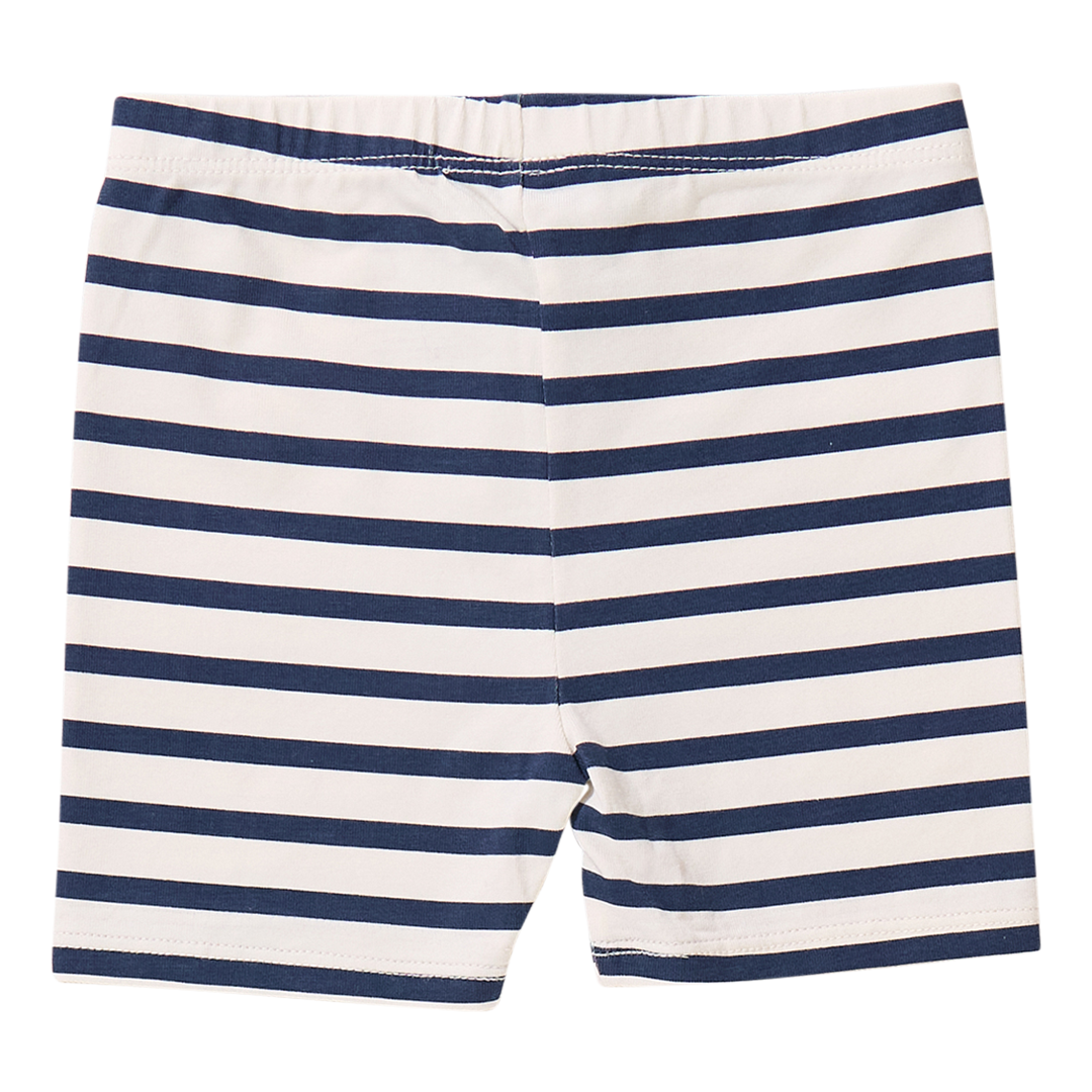 Banana Bike Short - Navy Stripe