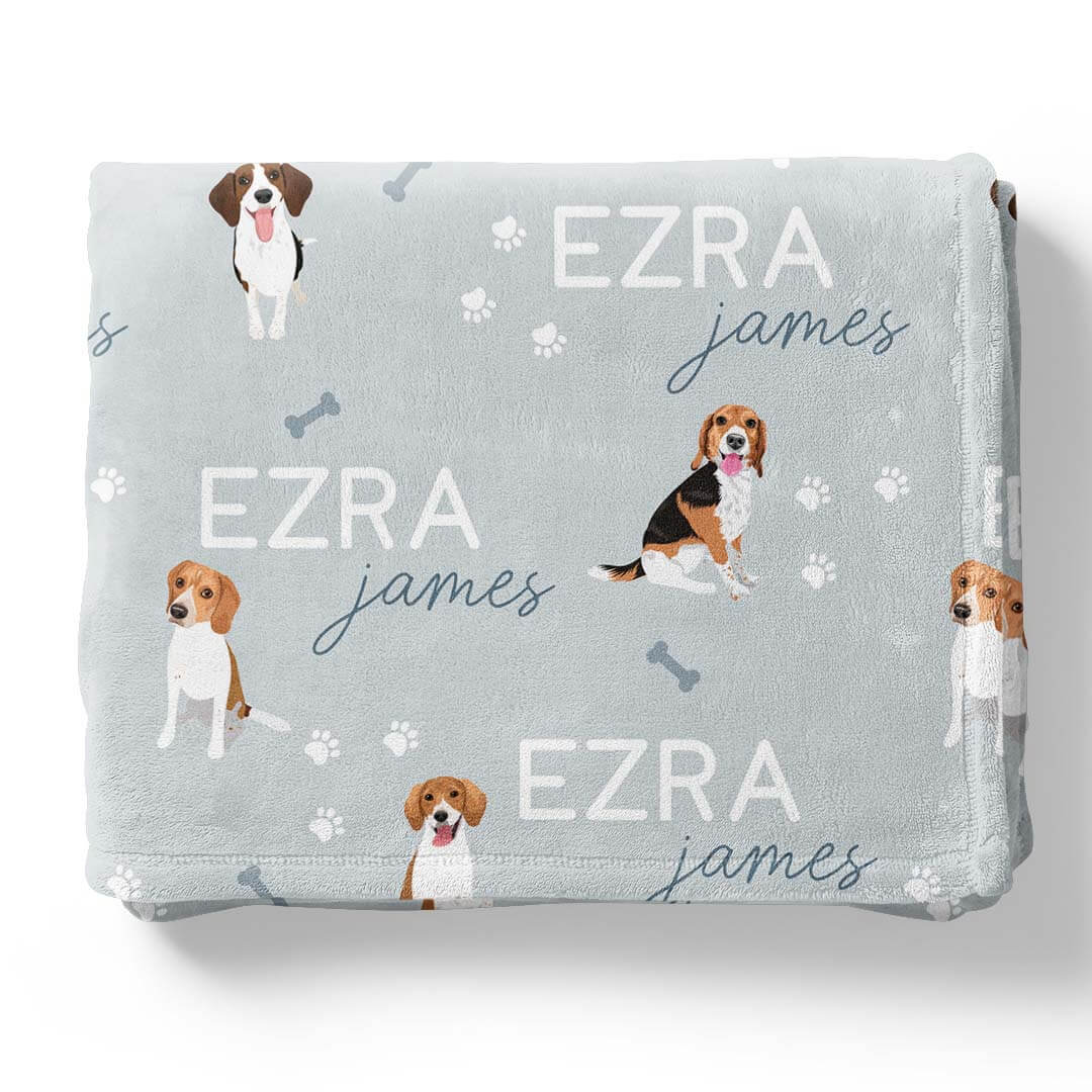 Personalized Kids Blanket | Beagle