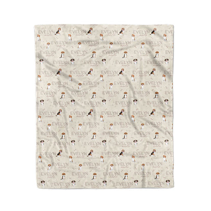Personalized Kids Blanket | Beagle