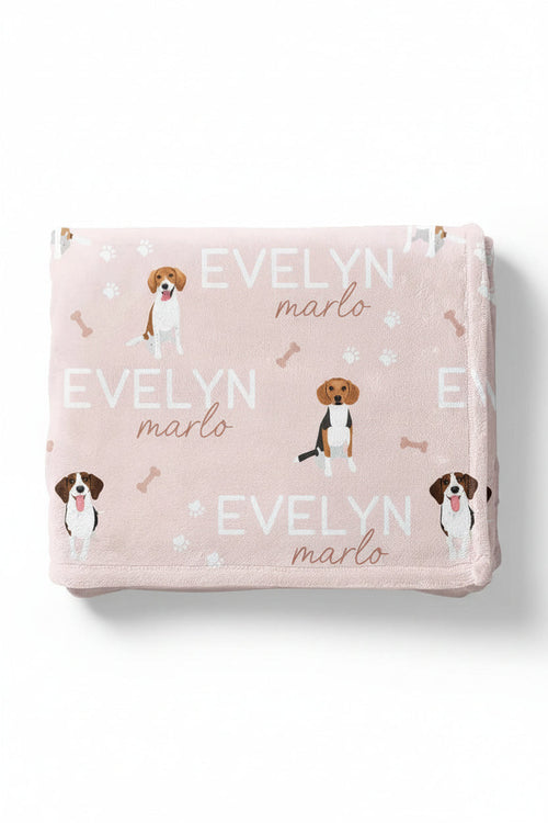 Personalized Kids Blanket | Beagle