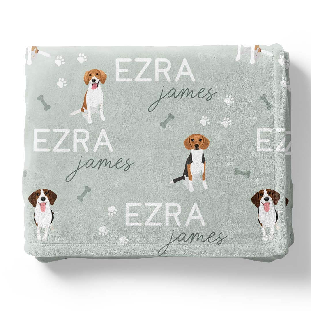Personalized Kids Blanket | Beagle